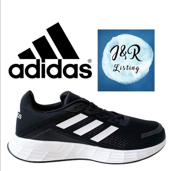 Adidas Duramo SL GV7124 Black Low Top Lace Up Running Shoes Size 11.5 - Picture 1 of 11